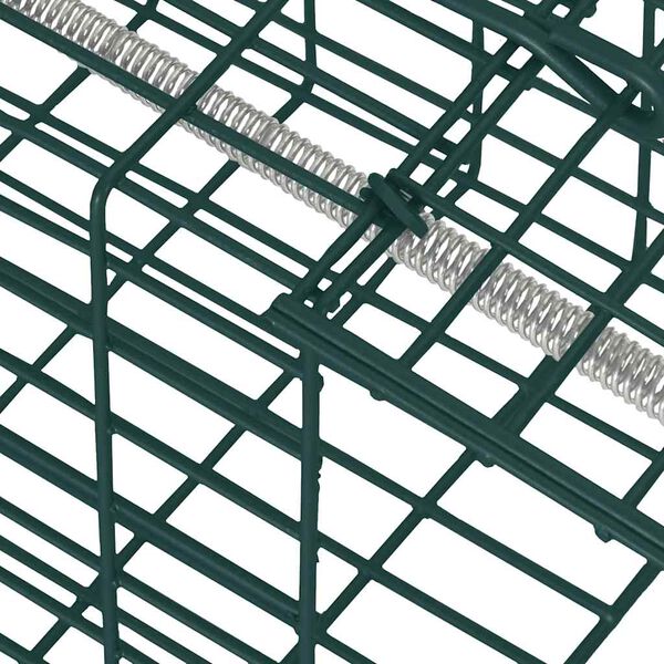 vidaXL Dyrfelle gr&oslash;nn 31 x 13 x 12 cm St&aring;l