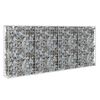 vidaXL Gabion med topp- og bunndekke galvanisert st&aring;l 200x20x85 cm