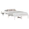 vidaXL Sengestamme Hvit 120 x 190 cm Massiv furu