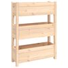 vidaXL Plantekasse 77x25x104,5 cm heltre furu