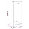 vidaXL Garderobe svart 48x41x102 cm konstruert tre