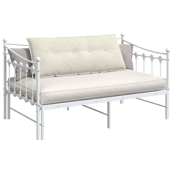 vidaXL Bakputen Krem 120 x 50 cm Corduroy stoff