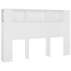 vidaXL Sengegavlskap hvit 160x18,5x104,5 cm