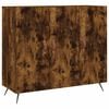 vidaXL Skjenk r&oslash;kt eik 90x34x80 cm konstruert tre