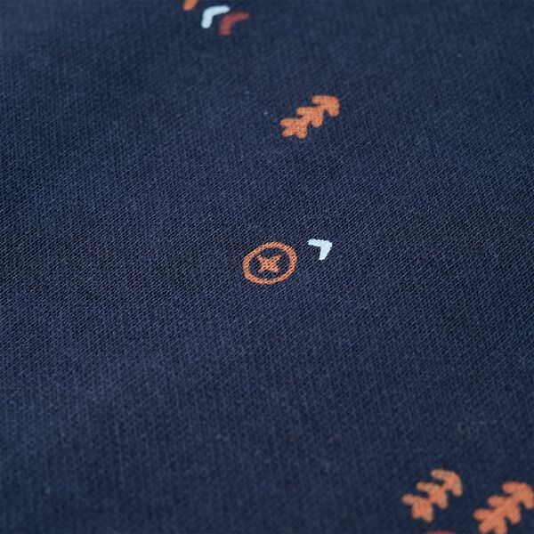 Barnegenser marineblå melert 128