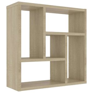 vidaXL Vegghylle sonoma eik 45x16x45 cm konstruert tre
