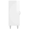 vidaXL Skjenk h&oslash;yglans hvit 34,5x34x90 cm konstruert tre