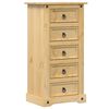 vidaXL Nattbord Corona 53x39x103 cm heltre furu