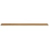 vidaXL Vegghylle med hylle 2 pcs Brun 115 x 9 x 3 cm Konstruert tre