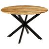 vidaXL Spisebord heltre mango og st&aring;l 120x77 cm