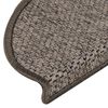 vidaXL Selvklebende trappematter sisal 30 stk 65x21x4 cm gr&aring; og beige