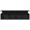 vidaXL Veggskap 100x20x30 cm svart konstruert tre