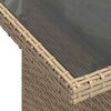 vidaXL Hagesofaer med puter 9 deler beige polyrotting akasie