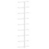 vidaXL Veggmontert vinstativ for 9 flasker 2 stk hvit jern