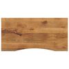 vidaXL Skrivebordsplate med kurve 110x50x2,5 cm heltre grovt mangotre
