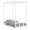 vidaXL Barnesengeramme hvit 90x200 cm heltre furu