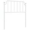 vidaXL Utskiftbar sengegavl i metall hvit 90 cm
