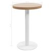 vidaXL Bistrobord lysebrun 50 cm MDF