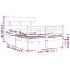 vidaXL Sengeramme med hodegavl 140x200 cm heltre