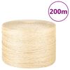vidaXL Tau 100% sisal 3 mm 200 m