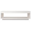 vidaXL Salongbord hvit 110x50x33,5 cm heltre furu