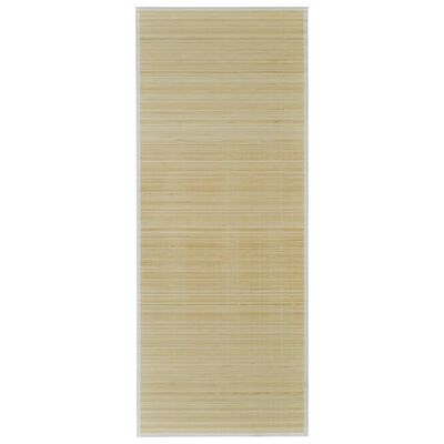 Teppe naturlig bambus rektangulært 80 x 300 cm