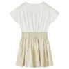 Barnekjole med korte ermer ecru 128