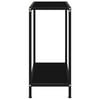 vidaXL Konsollbord svart 60x35x75 cm herdet glass