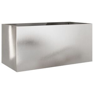 vidaXL Plantekasse s&oslash;lv 62x30x29 cm rustfritt st&aring;l