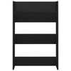 vidaXL Veggskoskap 2 stk svart 60x18x90 cm konstruert tre