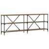 vidaXL Konsollbord Kunstnerisk Eik 200 x 30 x 75 cm Konstruert tre