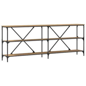 vidaXL Konsollbord Kunstnerisk Eik 200 x 30 x 75 cm Konstruert tre