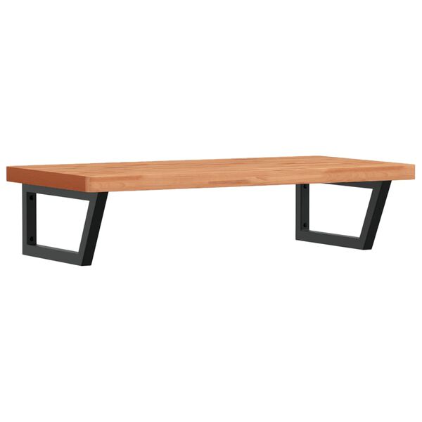 vidaXL Servanthylle veggmontert st&aring;l og heltre b&oslash;ketre