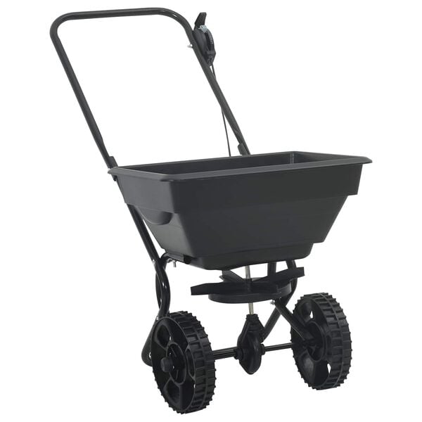 vidaXL Spreader Svart 80 x 46 x 75 cm PVC og stål