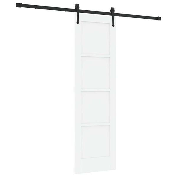 vidaXL Skyved&oslash;r ORKDAL Hvit 61 x 198,5 cm Massiv furu