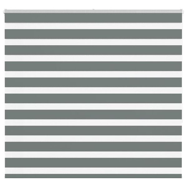 vidaXL Sebragardin m&oslash;rkegr&aring; 155x150 cm stoff bredde 150,9 cm polyester