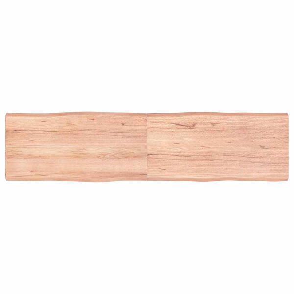 vidaXL Bordplate lysebrun 160x40x(2-6)cm behandlet heltre naturlig