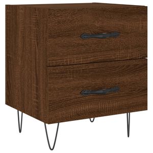 vidaXL Nattbord brun eik 40x35x47,5 cm konstruert tre