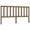 vidaXL Sengegavl honningbrun 186x4x100 cm heltre furu
