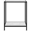 vidaXL Konsollbord hvit 60x35x75 cm herdet glass
