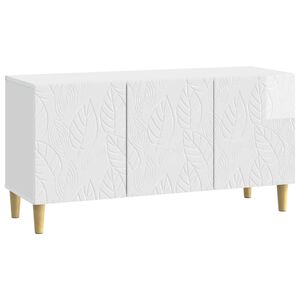 vidaXL TV-skap 99 x 34,5 x 50 cm H&oslash;gglans hvit Konstruert tre