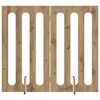 vidaXL Folding Pet Fence 2 pcs Artisan Eik 100,5 x 38 x 90 cm
