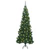 vidaXL Hj&oslash;rne Kunstig Jul Tre med 300 LED gr&oslash;nn 180 cm PVC og metall