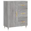 vidaXL Highboard gr&aring; sonoma 69,5x34x180 cm konstruert tre