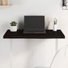 vidaXL Bordplate m&oslash;rkebrun 80x40x(2-4) cm behandlet heltre eik