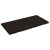 vidaXL Bordplate m&oslash;rkebrun 120x60x(2-4) cm behandlet heltre eik