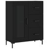 vidaXL Highboard svart 69,5x34x180 cm konstruert tre