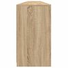 vidaXL Skjenk med LED-lys sonoma eik 283x37x67 cm