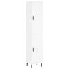 vidaXL Highboard hvit 34,5x34x180 cm konstruert tre