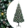 vidaXL Kunstig juletre med 300 LED gr&oslash;nn 240 cm PVC og St&aring;l og Plast